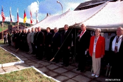 Slavnostní položení základního kamene ATOMMUZEA na Kvildě 7.9.2002